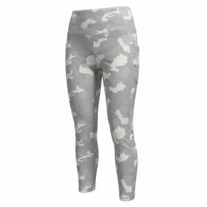 Yogalicious Lux Grey Camo High Waist Leggings XL Pockets Buttery Soft Gym